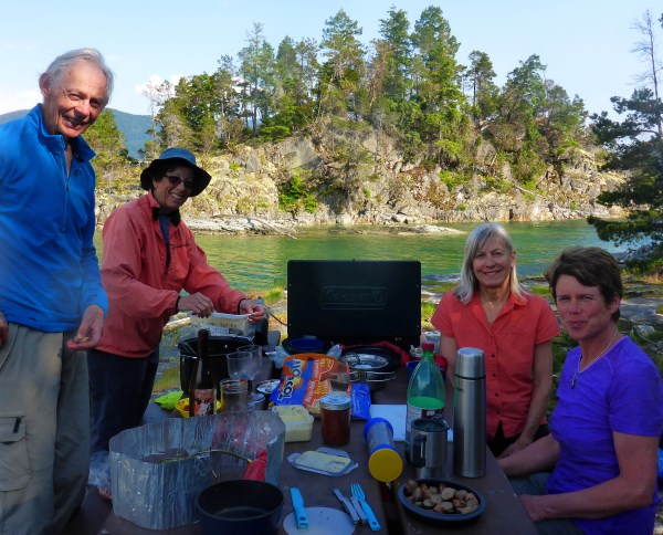 View from the kitchen, good company, good food