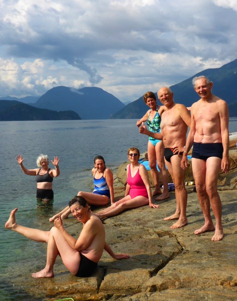 Hauling out applies to humans swimming in Desolation Sound too