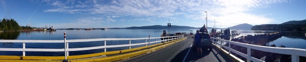 Summer ferries run hourly from Crofton, Vancouver Island to Vesuvius, Salt Spring Island